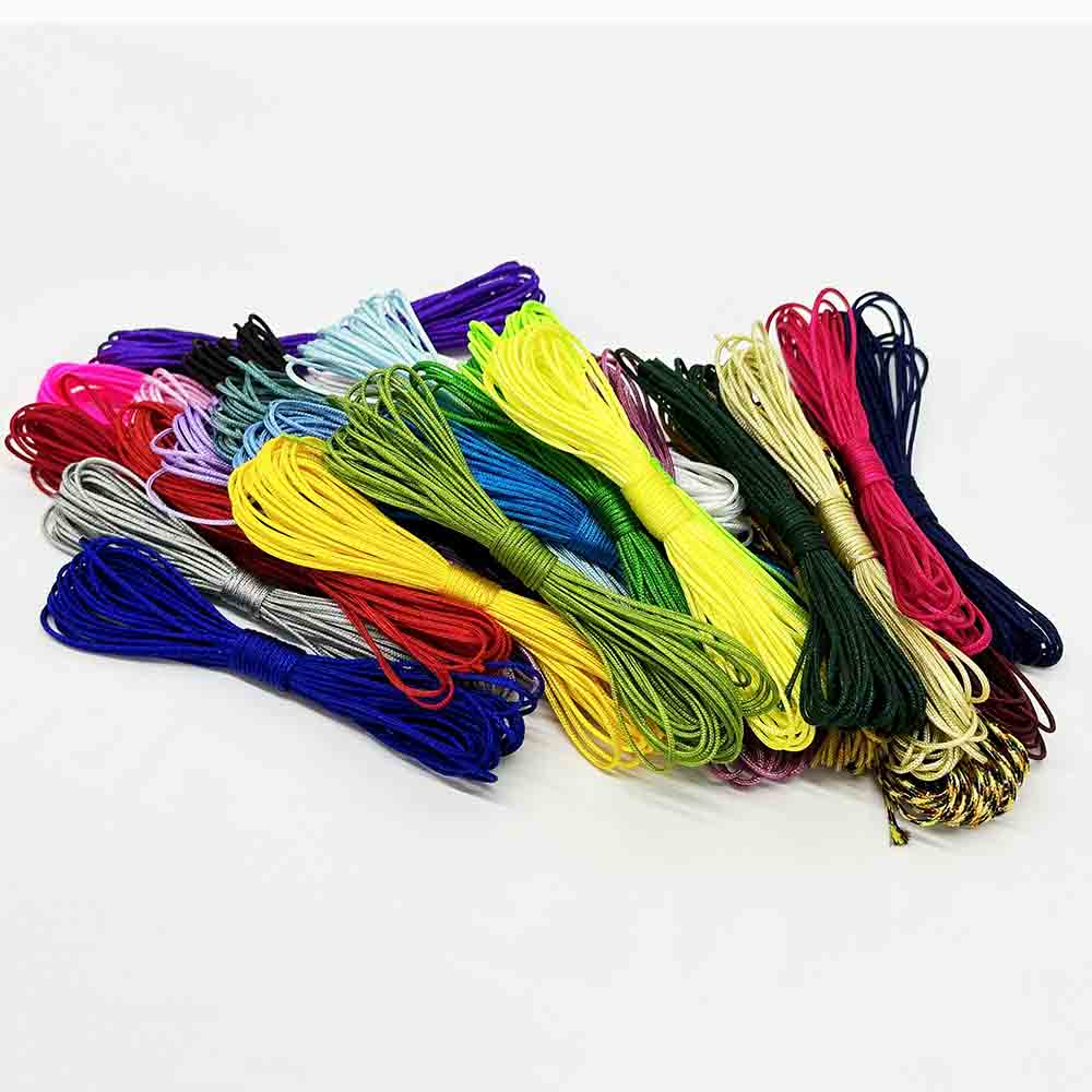 Fiasrel 1.0mm 10Yards 20Yards Nylon Cord Rope Chinese Knot Macrame Cord Rope Colorful Jade Thread for Jewelry Making Bracelet DIY Friendship Bracelet Making