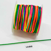 Fiasrel 0.8-2.0mm Rainbow Thread Nylon Cord Beading Satin String Chinese Knotting Beading Macrame Cord for DIY Friendship Bracelet Necklace Jewelry Making
