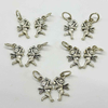 Fiasrel 20pcs Angel Cupid Charms Retro Alloy Angel Pendant for Necklaces Bracelets Earrings Keychains Craft Supplies