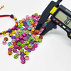 Fiasrel 100/200/300pcs 4*7mm Smiley Face Acrylic Beads Mixed Color Smile-Pattern Spacer Loose Acrylic Beads for Bracelets Necklace Earring Charms Jewelry Craft Handmade Making Supplies