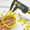 Fiasrel 50/100pcs 9mm Assorted Emoticon Charms Mixed Smile Face Polymer Clay Beads for Bracelet Necklace Macrame Crafts Christmas Decor Jewelry Making Supplies