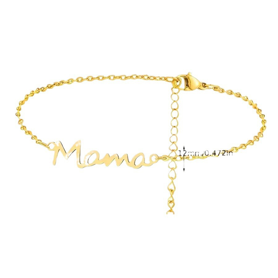 Fiasrel Stainless Steel Bracelet Fashion Chain Bracelet Mother's Day Gift