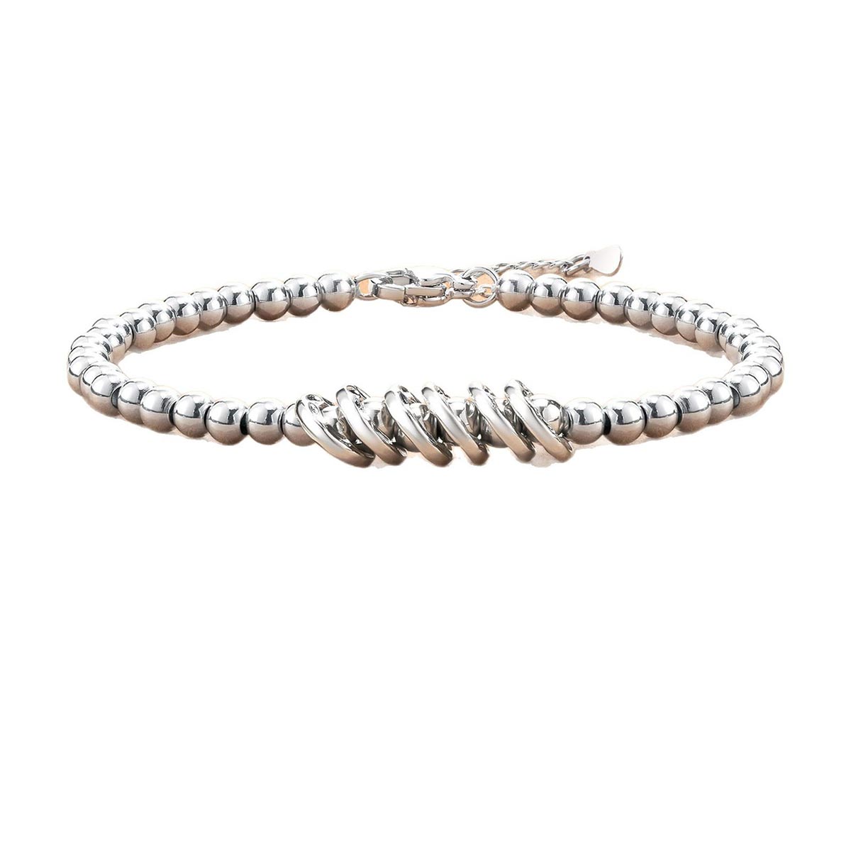 Fiasrel Women Fashion Bracelet Metal Ball Adjustable Bracelet Beaded Bracelets 