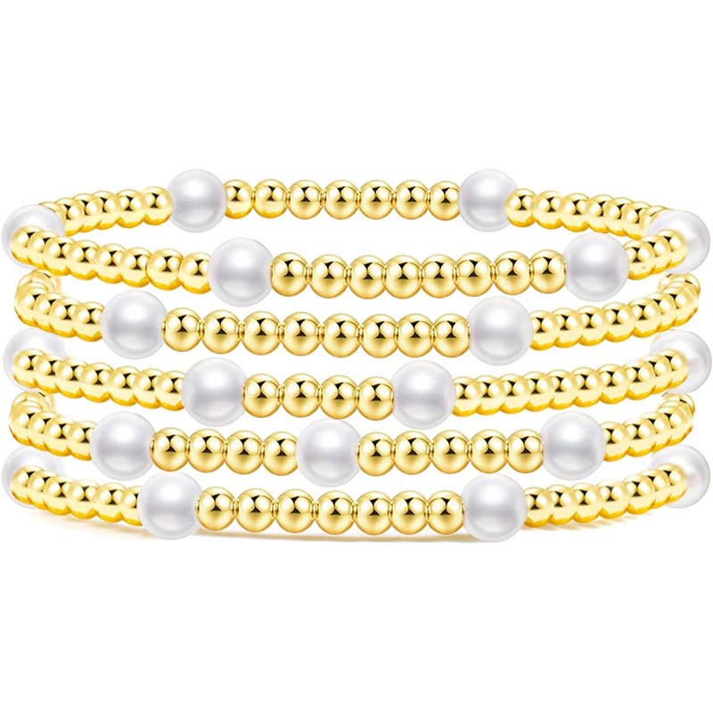 Fiasrel New Personalized Name Bead Bracelet Mama Bracelet Gift for Her