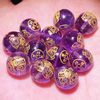 Fiasrel Amethyst Pi Xiu Beads | Wealth-Inviting Pixiu Charm DIY Jewelry | Male/Female Chinese Mythical Creature Beads