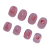 Fiasrel Authentic Li Fire Feng Shui Beads - Purple Barrel Bead Set with Custom Engravings for Energy Bracelets