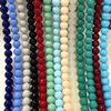 Fiasrel 1bundle 10mm Bracelets Necklace Loose Handmade Accessories Solid Color Imitation Jade Round Glass Beads
