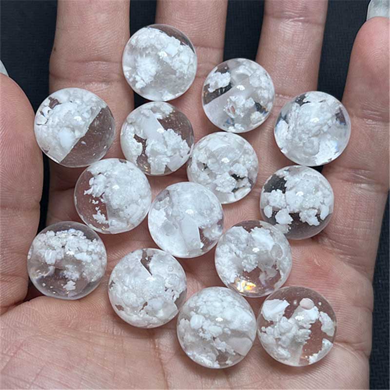 Fiasrel 16MM Translucent Luminous Clouds Beaded DIY Handmade Jewelry Mobile Phone Chain Accessories