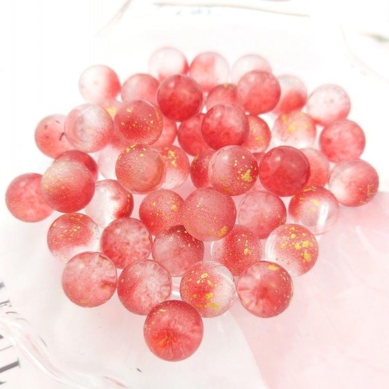 Fiasrel 10mm 20pcs Hole-less Round Beads DIY Antique-style Jewelry Accessories for Hairpins OrnamentsMaterials