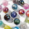 fiasrel 1bundle Chameleon Cat-Eye Beads - Resin Glitter Spacer Beads for DIY Phone Straps & Bracelets