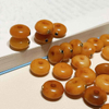 fiasrel Handmade Yak Bone Spacer Beads with Tibetan Silver Inlays – Boho Jewelry Supplies