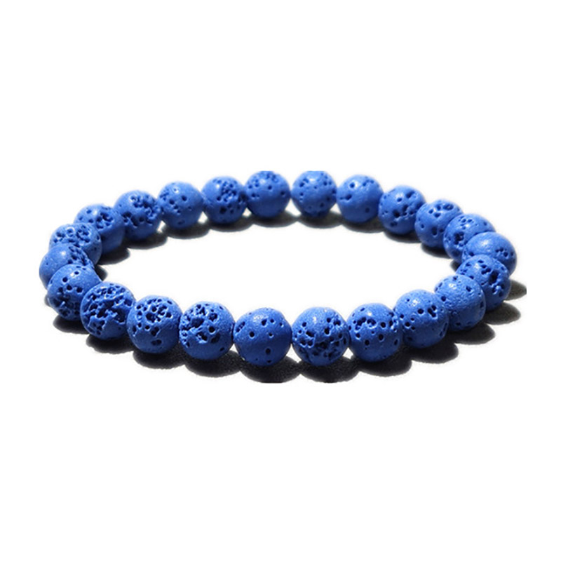 fiasrel 1bundle Natural Volcanic Stone Round Beads