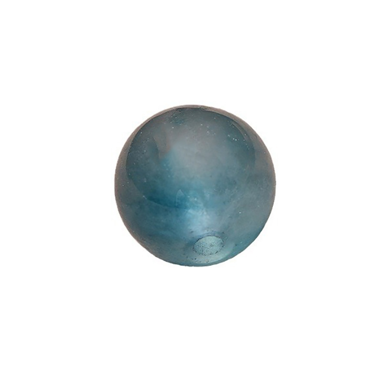 fiasrel 4-14mm Natural Ice Blue Chalcedony Beads Floating Floral Round Beads