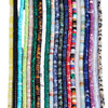 fiasrel 1bundle 2*4mm Tube Beads Natural Stone Colorful Loose Beads for DIY Beading Necklace Cylindrical Spacer Beads