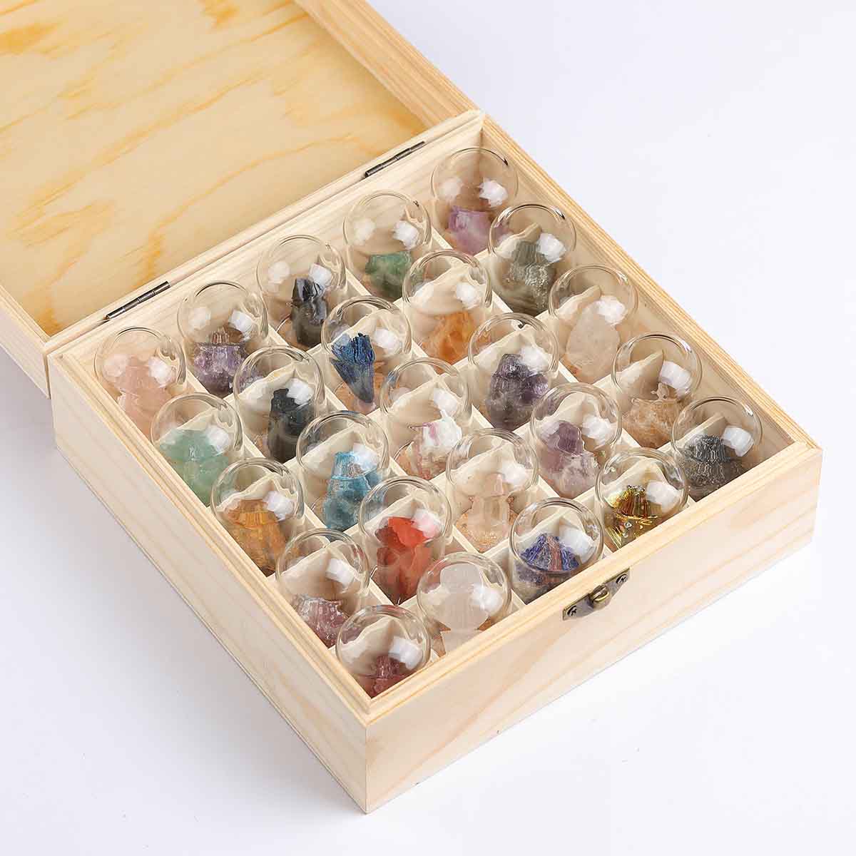 fiasrel Natural Crystal Raw Stones | Semi-Precious Gemstone Mineral Specimens for Display, Kids' Science Education & Collection