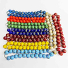 fiasrel 1bundle 12mm Handcrafted Phoenix Tail Pattern Glass Beads - Ancient Technique Colored Antique Loose Beads for DIY Jewelry Bracelets & Necklaces