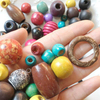 Fiasrel diy wooden beads, round beads and loose beads