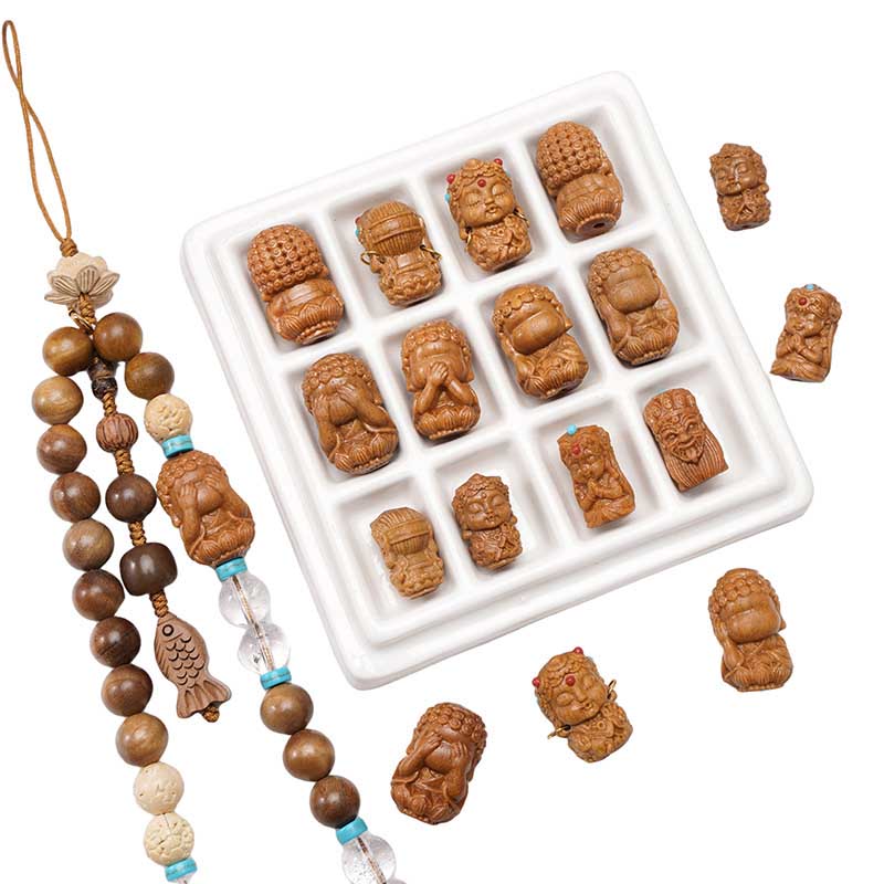Fiasrel Wooden cultural and recreational bracelet pendant