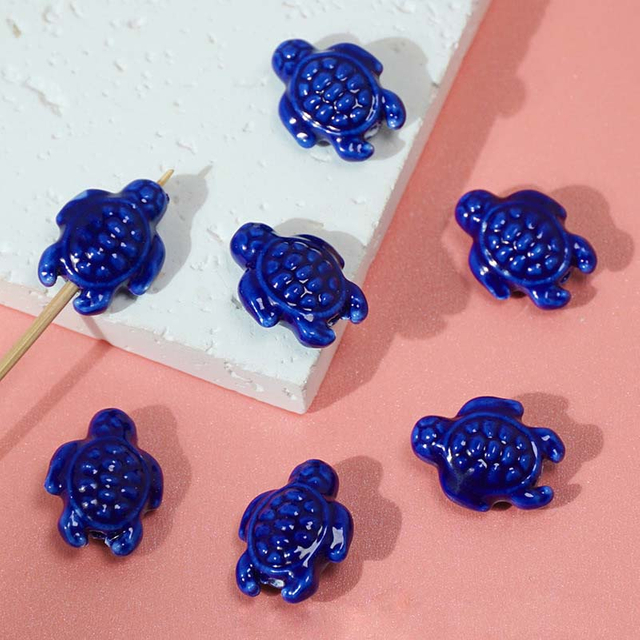 Fiasrel Ocean World Turtle Ceramic Beads