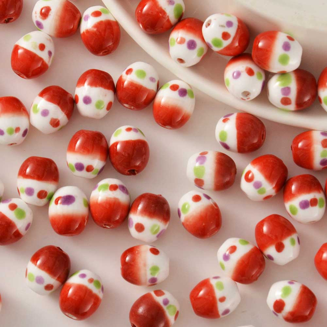 Fiasrel Cartoon diy ceramic beads
