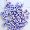 Fiasrel 10pcs Purple series ceramic beads