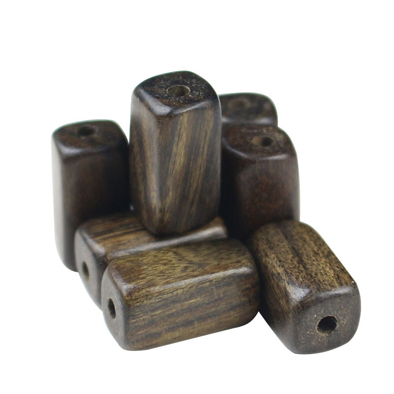 Fiasrel 13mm rectangular wooden bead Buddhist prayer beads accessory