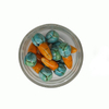 Fiasrel Hand-painted ceramic carrot beads