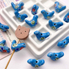 Fiasrel Cute hand-painted bird ceramic beads