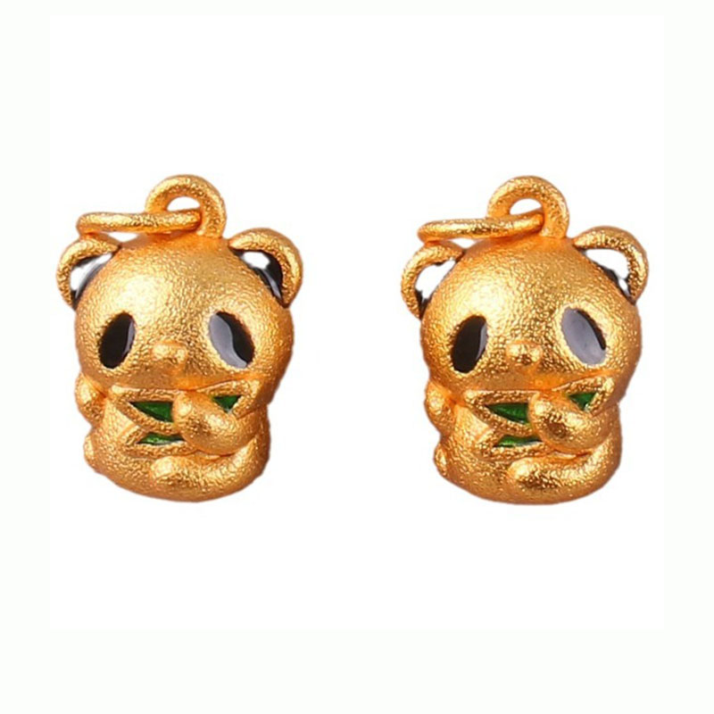 Fiasrel diy Three-dimensional panda Drop Pendant