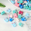 Fiasrel 100pcs Colored rabbit soft clay beads