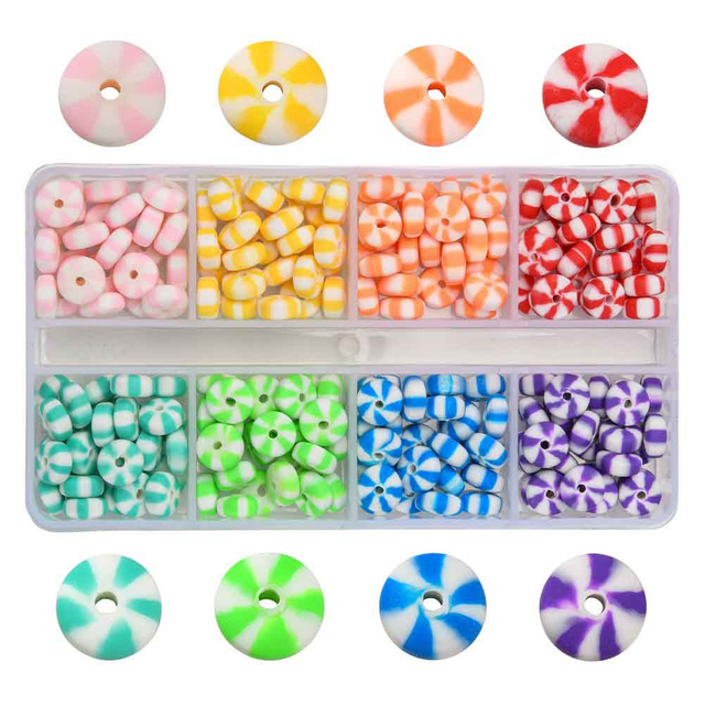 Fiasrel Boxed mixed-color candy soft clay beads