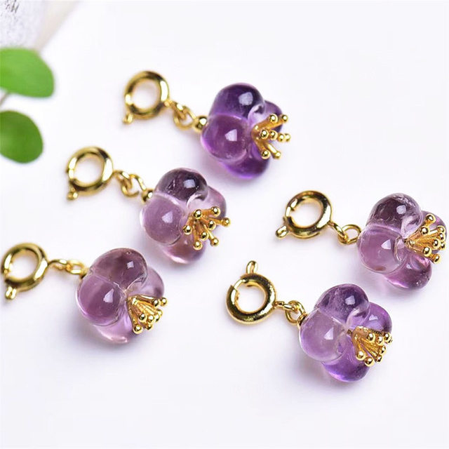 Fiasrel Amethyst osmanthus Drop Pendant