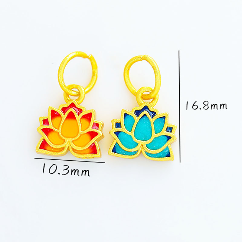 Fiasrel Swallowtail lotus Drop Pendant