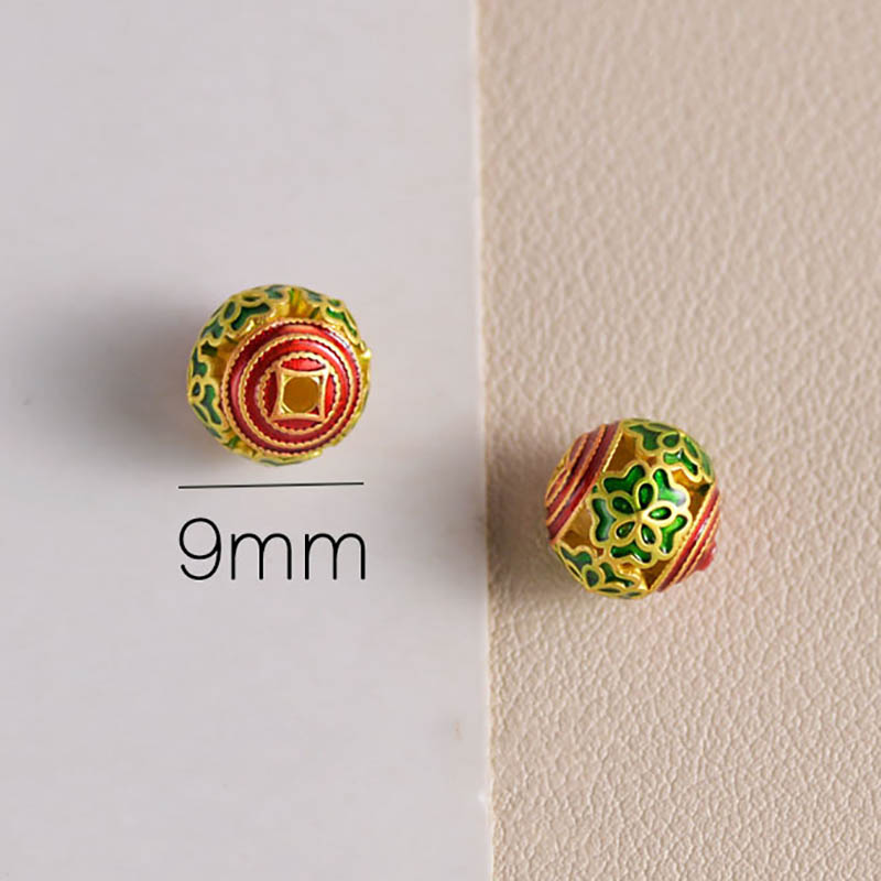 Fiasrel Hollow ball spacer beads-3 Drop Pendant
