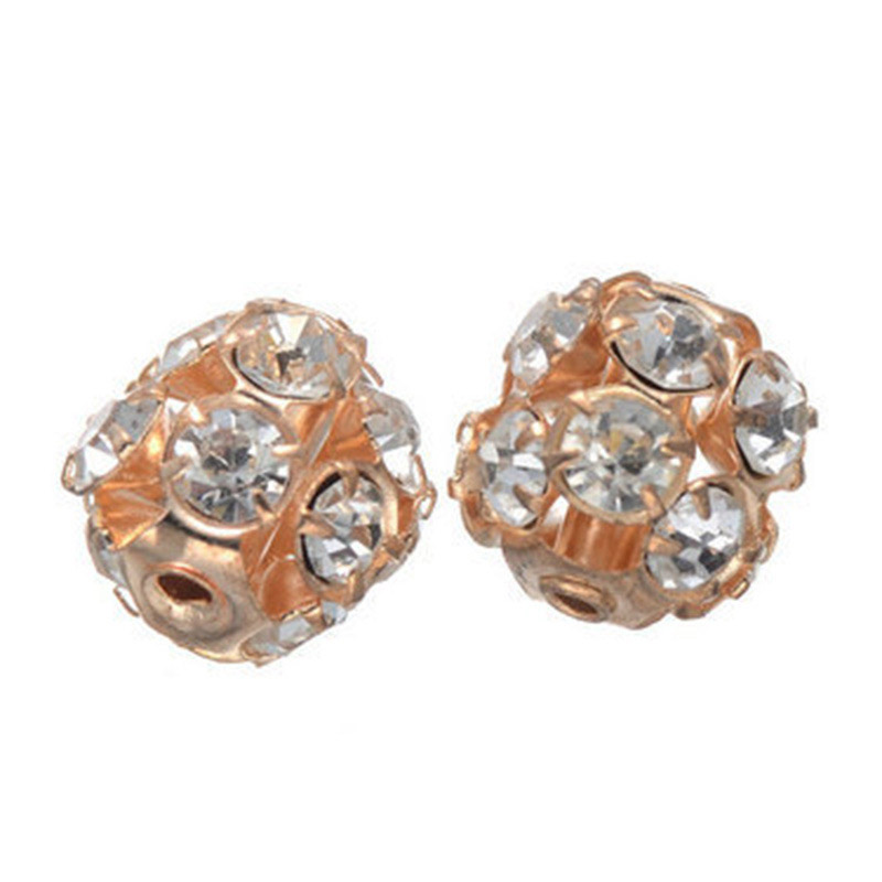 Fiasrel 50pcs Bayberry ball colored diamond DIY Shamballa Beads