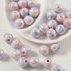 Fiasrel 10mm Colored tinted ceramic beads