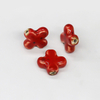 Fiasrel Colored flat square ceramic beads