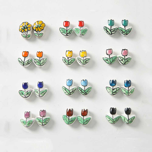 Fiasrel Tulip perforated ceramic beads