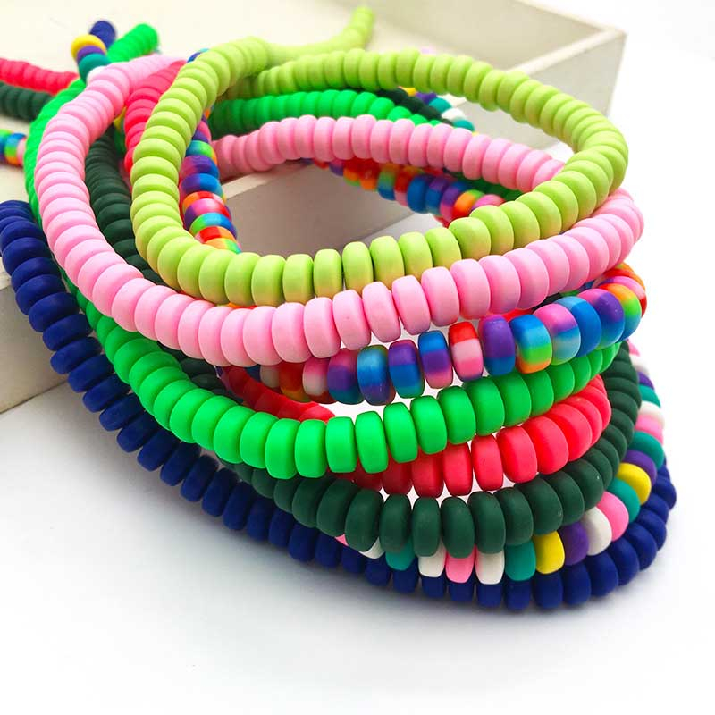 Fiasrel One string of 110 pieces of soft ceramic beads for wheels