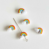 Fiasrel Cute animal-painted ceramic beads