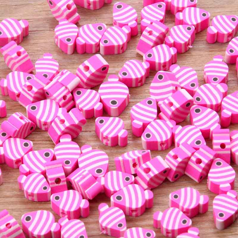 Fiasrel 20pcs Mixed style and color soft clay beads