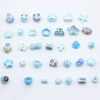 Fiasrel Blue fresh geometric ceramic beads
