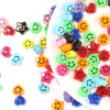 Fiasrel 50pcs Smiling face expression bead