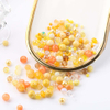 Fiasrel Mixed-Size Frosted Glass Seed Beads – DIY Craft for Phone Charms Beads