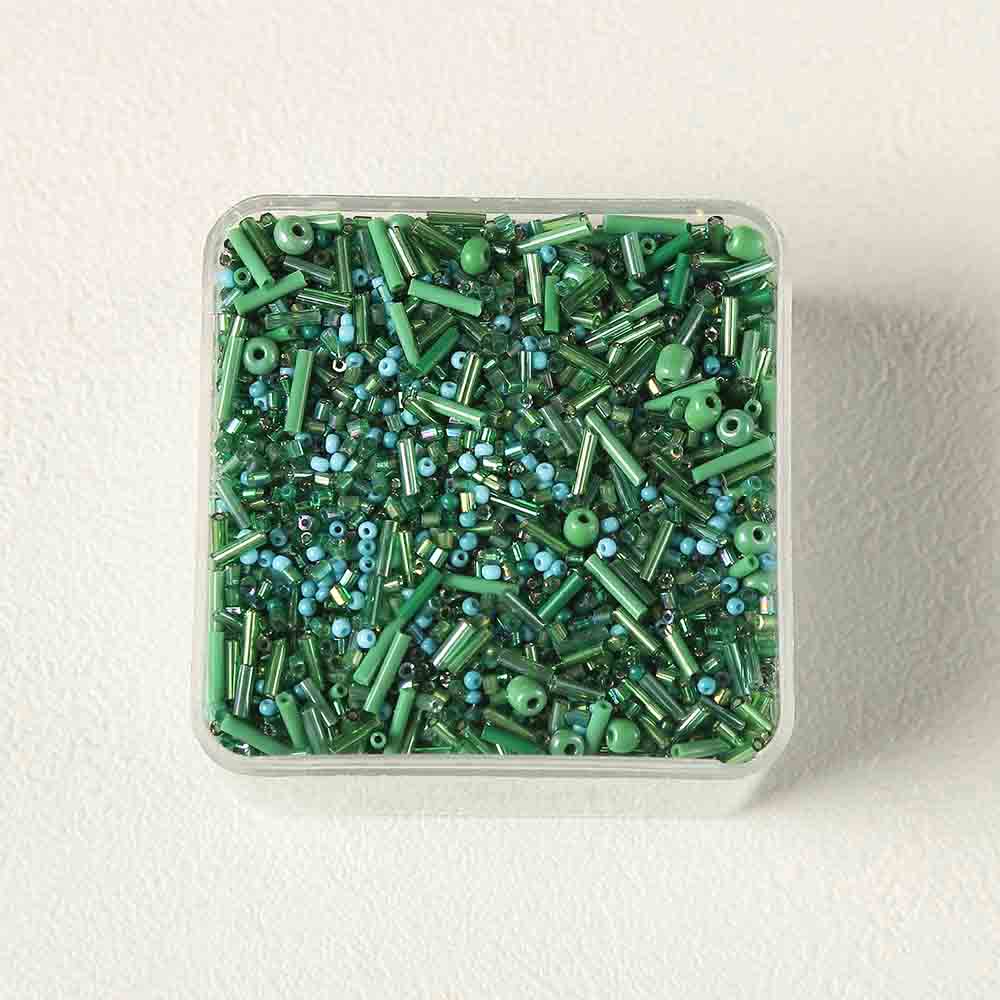 Fiasrel Colored Glass Tube Seed Beads Loose 