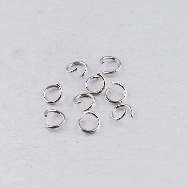 Fiasrel 100pcs Stainless steel connecting ring