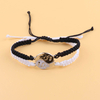 Fiasrel 5pcs Black and white simple Tai Chi Bagua bracelet