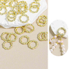 Fiasrel 200pcs Smooth closed-loop jewelry connection