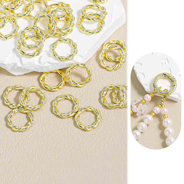 Fiasrel 200pcs Smooth closed-loop jewelry connection