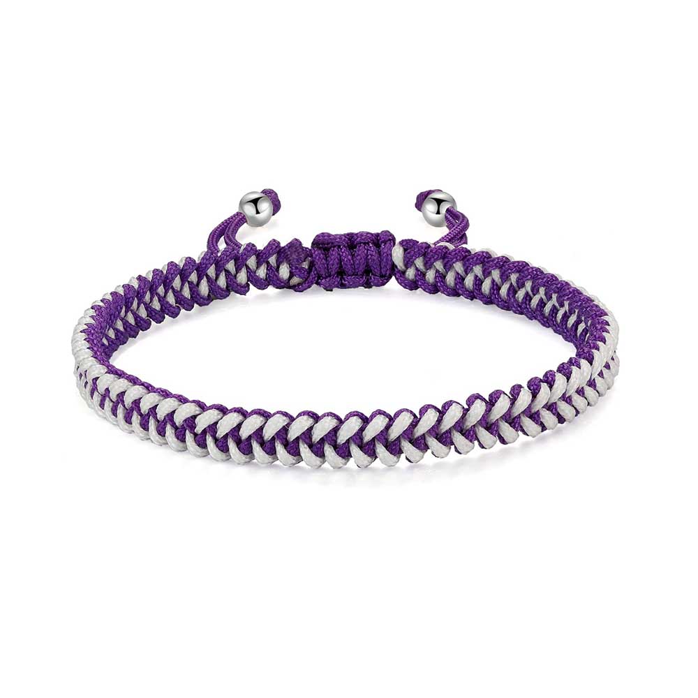 Fiasrel 5pcs Multicolored pretzel ethnic style bracelet